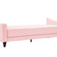 Novogratz Vintage Tufted Sofa Sleeper II, Pink Velvet - Light Pink