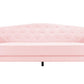 Novogratz Vintage Tufted Sofa Sleeper II, Pink Velvet - Light Pink