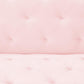 Novogratz Vintage Tufted Sofa Sleeper II, Pink Velvet - Light Pink