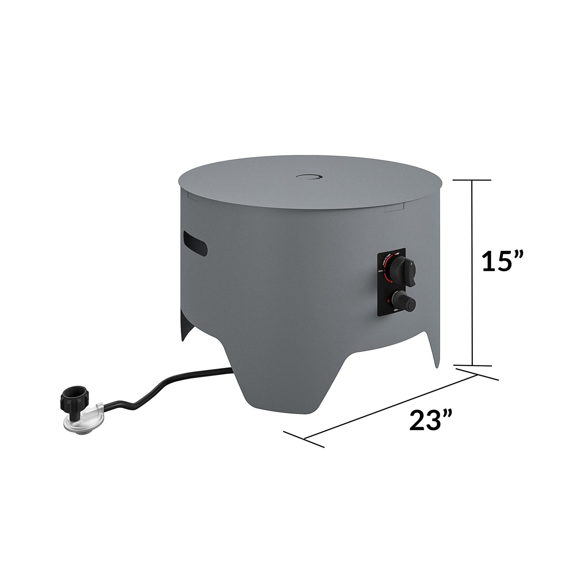 Astra Collection Fire Pit - Dark Gray