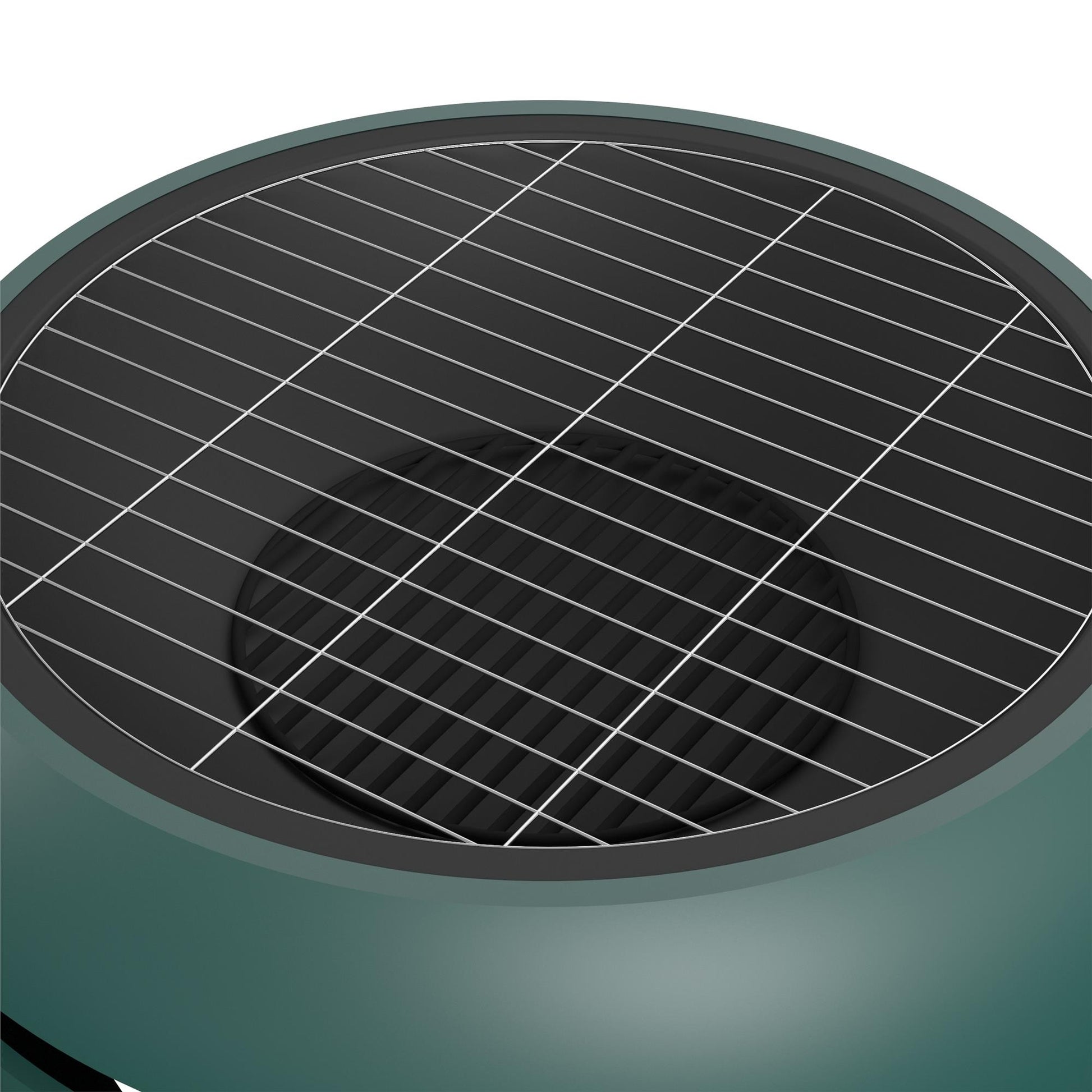 Asher 27" Wood Burning Fire Pit with Grilling Surface - Green