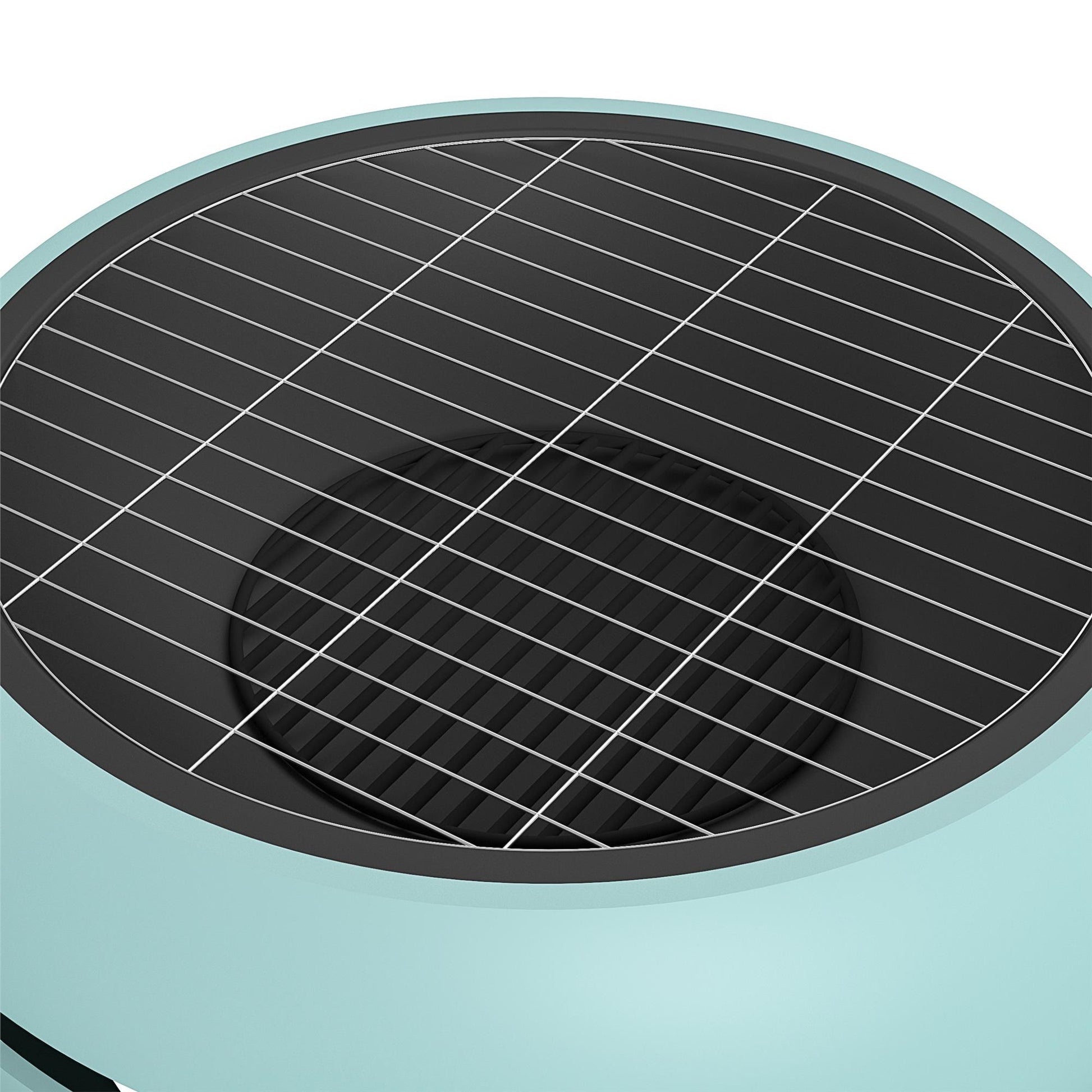 Asher 27" Wood Burning Fire Pit with Grilling Surface - Aqua Haze