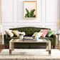 Novogratz Vintage Tufted Sofa Sleeper II, Green Velvet - Green