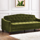 Novogratz Vintage Tufted Sofa Sleeper II, Green Velvet - Green