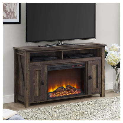 Farmington Electric Fireplace TV Console for TVs up to 50 Inch - Rustic