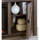 Farmington Electric Fireplace TV Console for TVs up to 60 Inch - Rustic