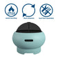 Asher 27" Wood Burning Fire Pit with Grilling Surface - Aqua Haze