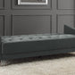 Novogratz Vintage Tufted Sofa Sleeper II, Gray Velvet - Dark Gray