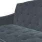 Novogratz Vintage Tufted Sofa Sleeper  - Blue Velvet