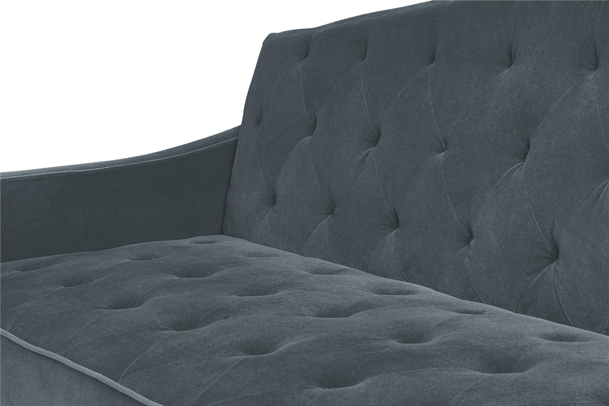 Novogratz Vintage Tufted Sofa Sleeper  - Blue Velvet