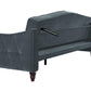Novogratz Vintage Tufted Sofa Sleeper  - Blue Velvet