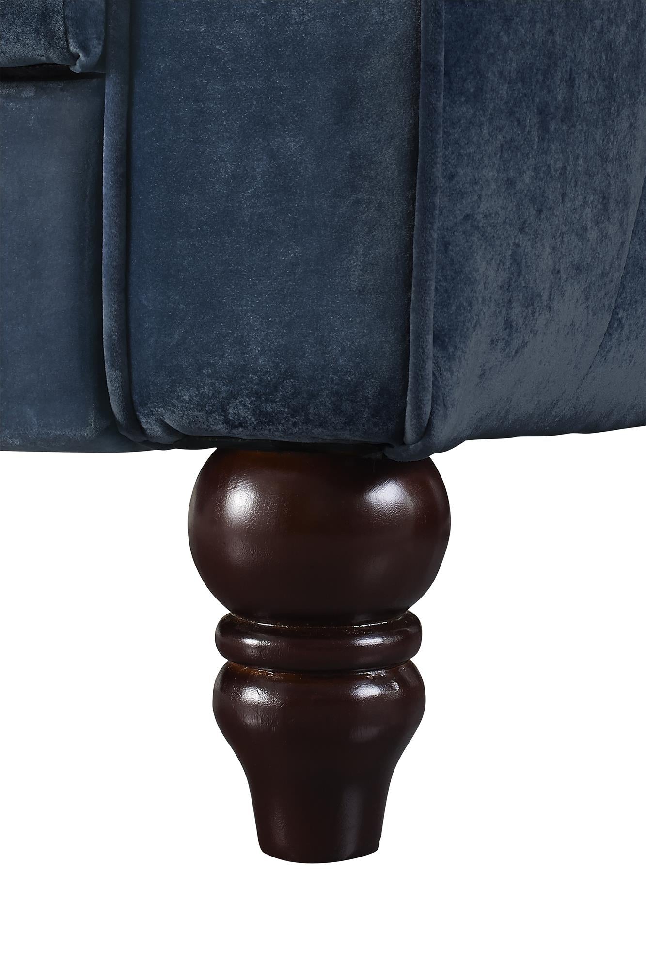 Novogratz Vintage Tufted Sofa Sleeper  - Blue Velvet