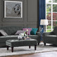 Novogratz Vintage Tufted Sofa Sleeper II, Gray Velvet - Dark Gray