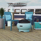 Asher 27" Wood Burning Fire Pit with Grilling Surface - Aqua Haze