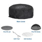 Asher 27" Wood Burning Fire Pit with Grilling Surface - Dark Gray
