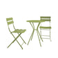 Brennan 3 Piece Bistro Set with 2 Folding Chairs - Kiwi Green