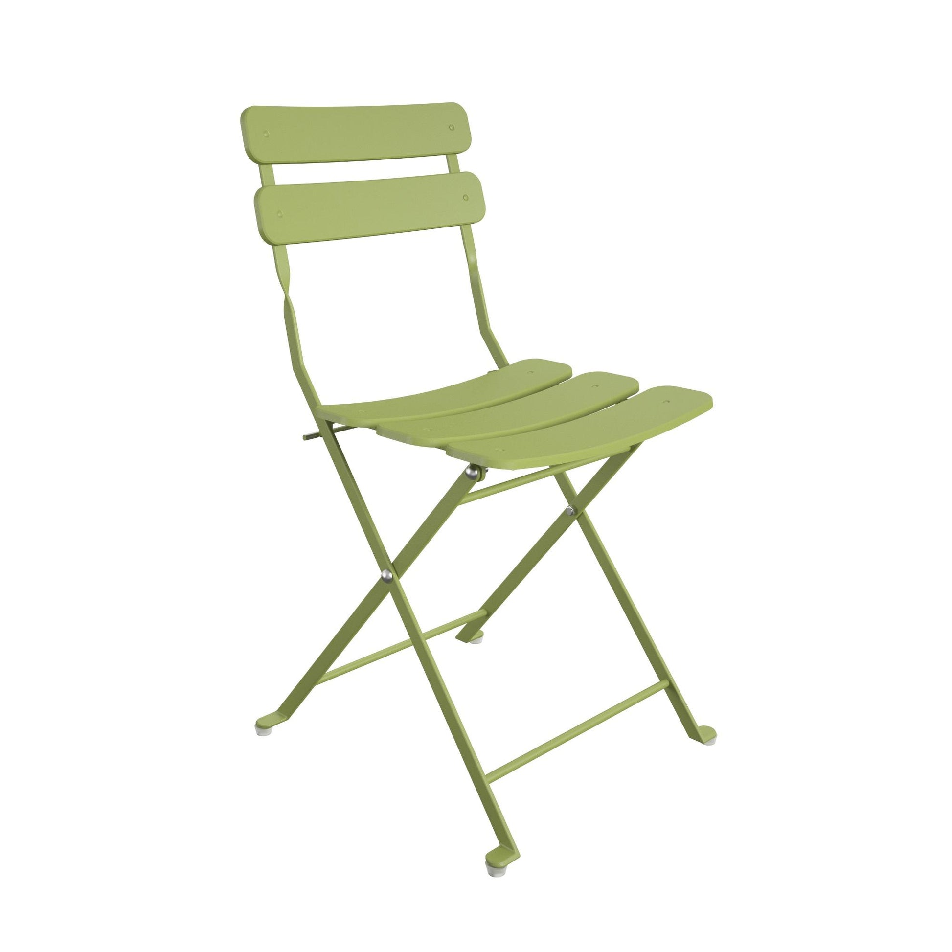 Brennan 3 Piece Bistro Set with 2 Folding Chairs - Kiwi Green