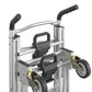 3 in 1 Assist Series Aluminum 4 Wheel Hand Truck with Multiple Positions - Black