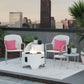 Astra Collection Fire Pit - White