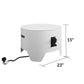 Astra Collection Fire Pit - White
