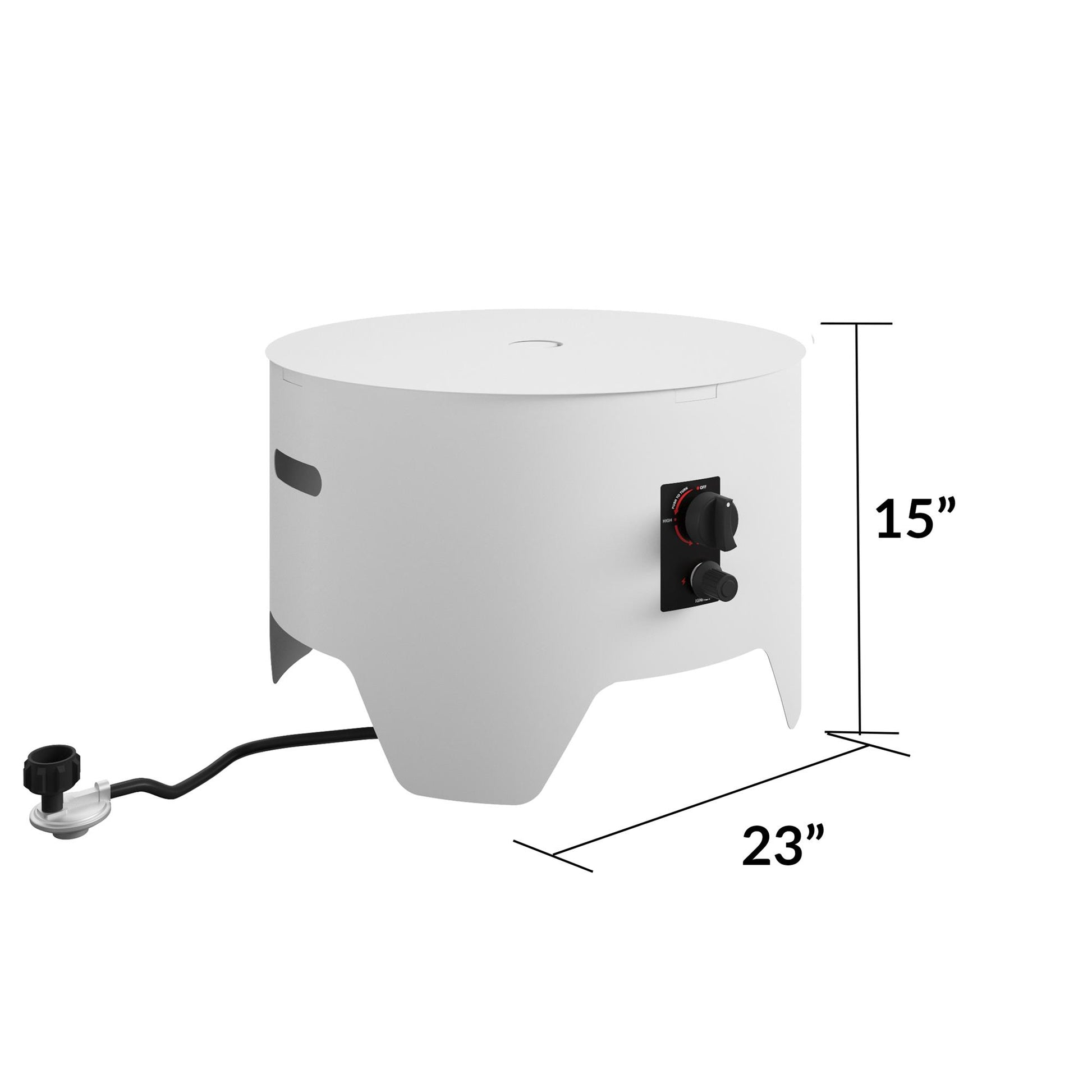 Astra Collection Fire Pit - White