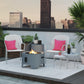 Astra Collection Fire Pit - Dark Gray