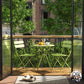Brennan 3 Piece Bistro Set with 2 Folding Chairs - Kiwi Green