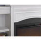Lamont Mantel Fireplace with Side Shelves and 26 Inch Fireplace Insert - White