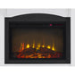 Lamont Mantel Fireplace with Side Shelves and 26 Inch Fireplace Insert - White