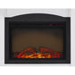 Lamont Mantel Fireplace with Side Shelves and 26 Inch Fireplace Insert - White