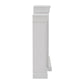Lamont Mantel Fireplace with Side Shelves and 26 Inch Fireplace Insert - White