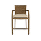3 Piece High Top Bistro Wicker Patio Table and Chairs Set - Brown
