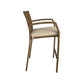 3 Piece High Top Bistro Wicker Patio Table and Chairs Set - Brown