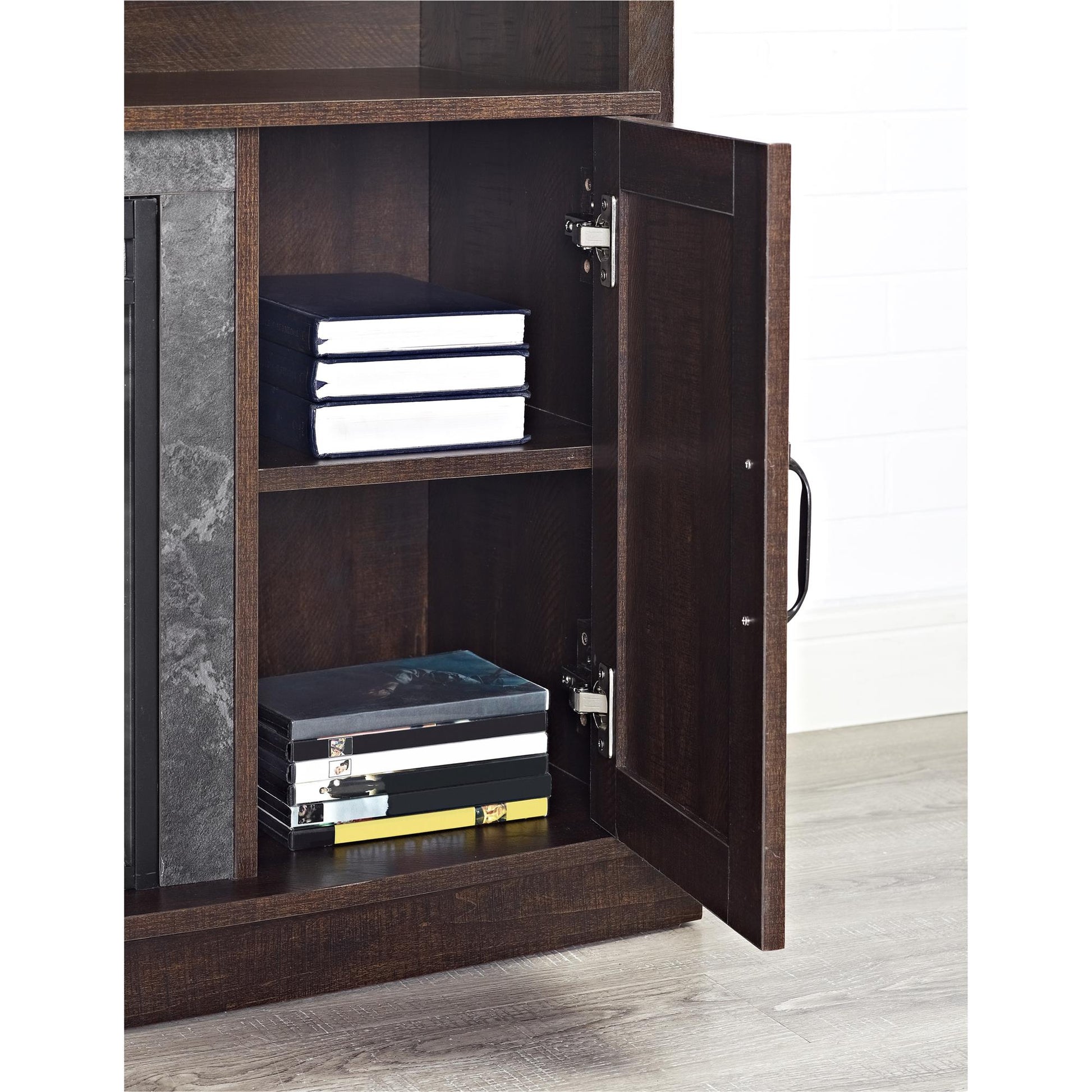 Barrow Creek Electric Fireplace TV Stand for TVs up to 60 Inch - Espresso