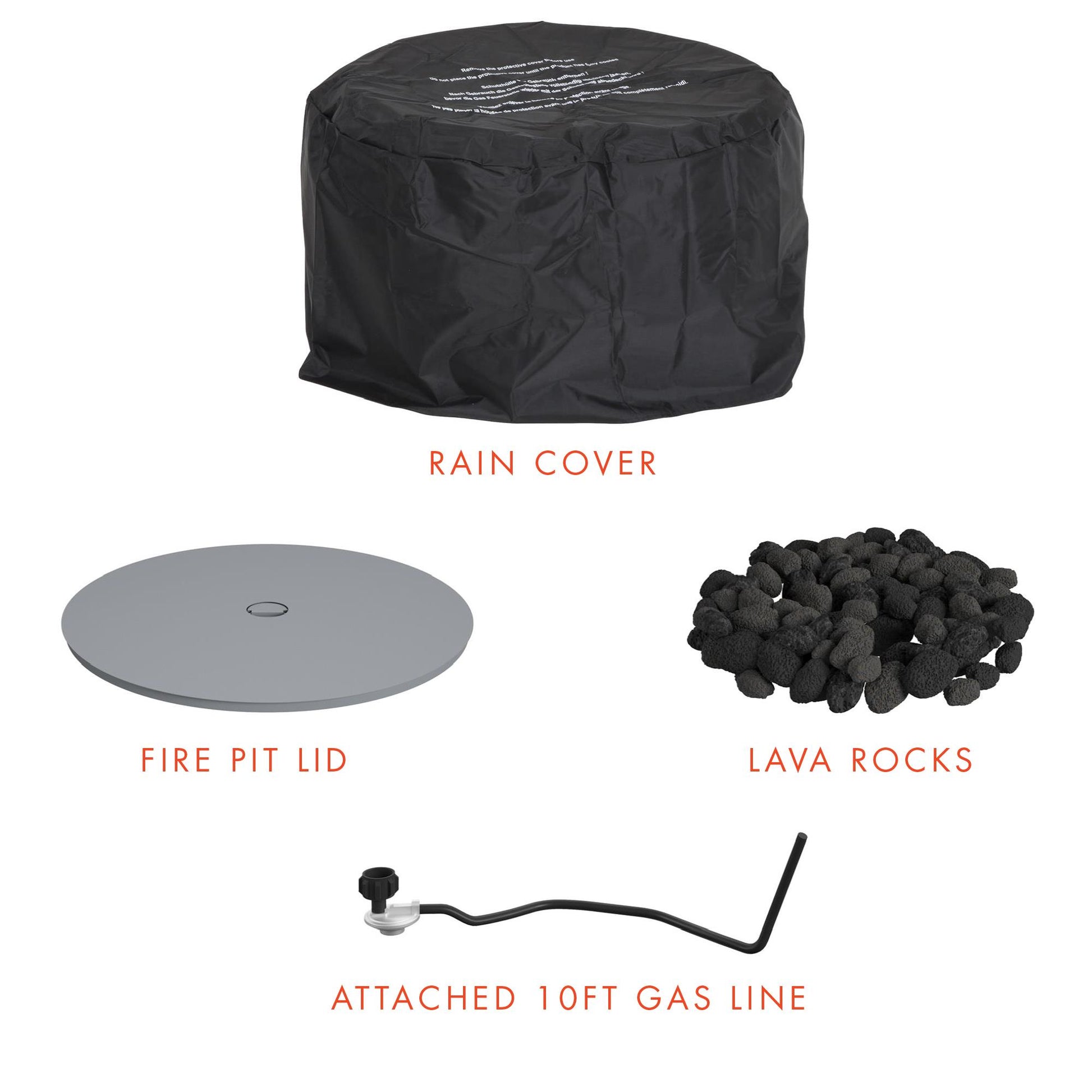 Astra Collection Fire Pit - Dark Gray