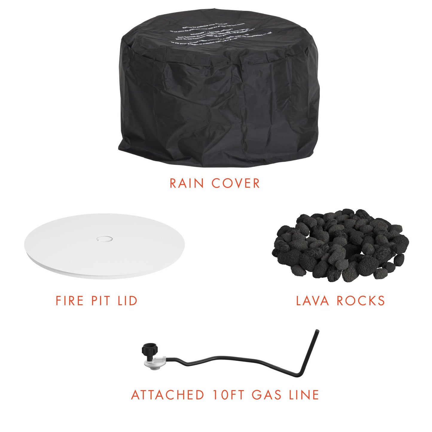 Astra Collection Fire Pit - White