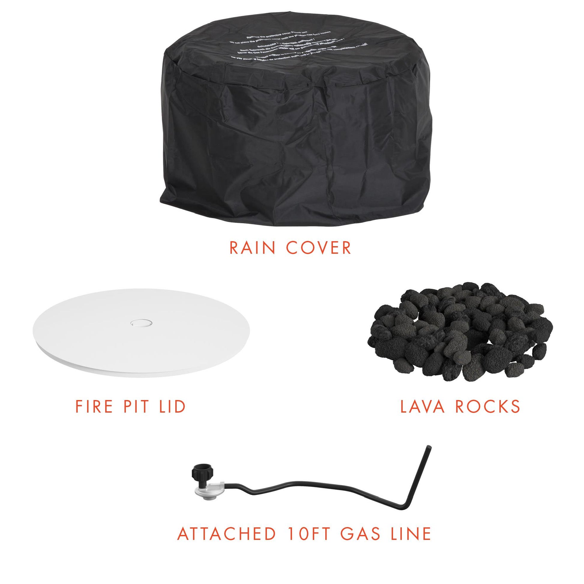 Astra Collection Fire Pit - White