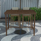 Counter Height Patio Bar Dining Table with Weather Resistant Frame - Brown