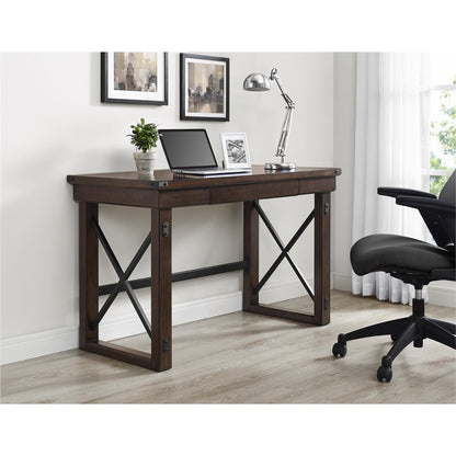 Wildwood Wood Veneer Computer Desk with Storage Drawer - Espresso