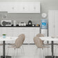 Kendall 16 Inch Multipurpose Storage Cabinet with 5 Shelves - White