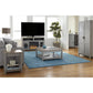 Carver Coffee Table with Bottom Magazine Storage Shelf - Gray