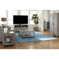 Carver Coffee Table with Bottom Magazine Storage Shelf - Gray