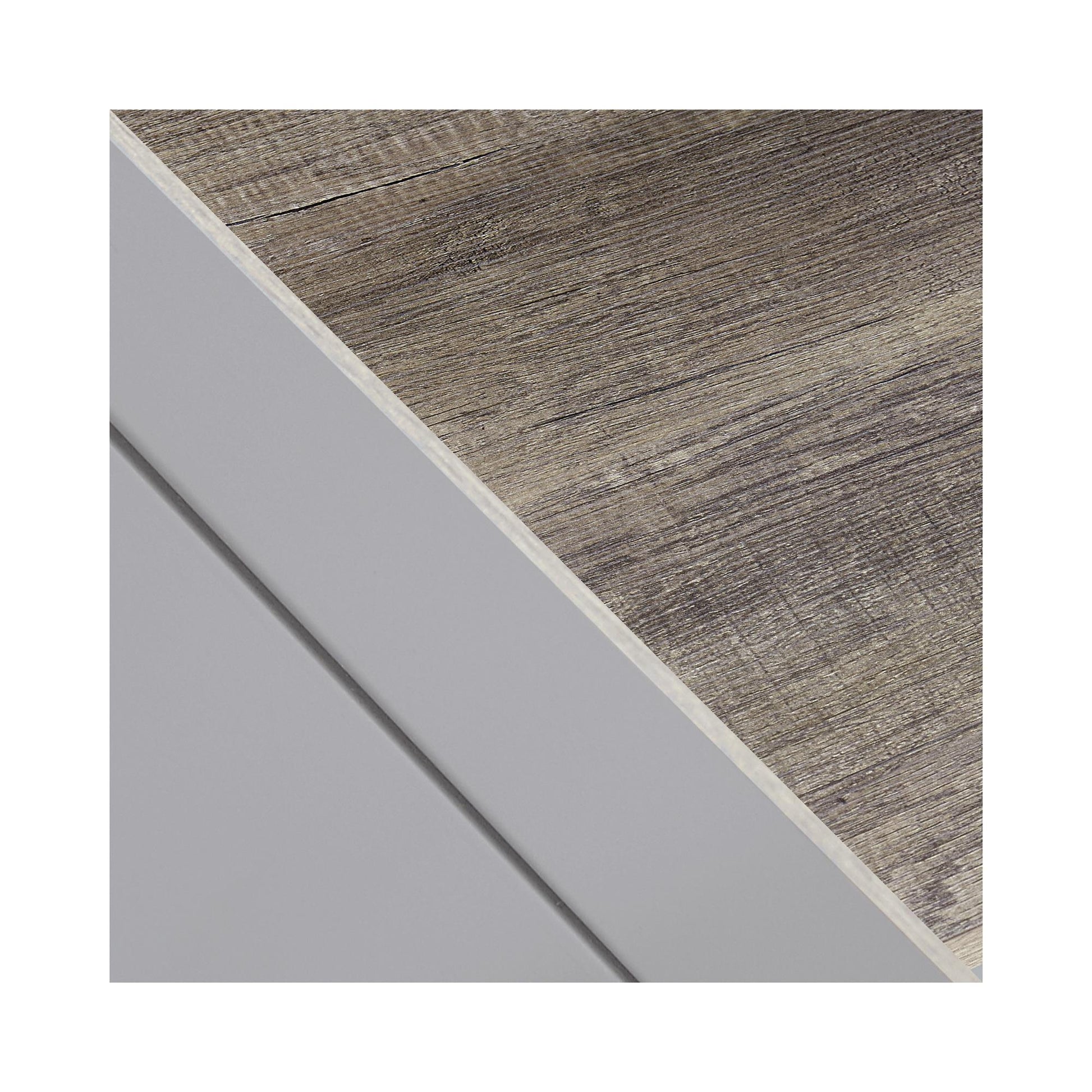 Carver Coffee Table with Bottom Magazine Storage Shelf - Gray