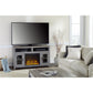 Carver Coffee Table with Bottom Magazine Storage Shelf - Gray