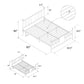 Langham Metal Bed, 7 inch or 11 inch Clearance - Black - Queen