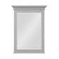 Monteray Beach 24 Inch Bathroom Mirror with Decorative Crown Molding - Gray - 24"
