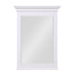 Monteray Beach 24 Inch Bathroom Mirror with Decorative Crown Molding - White - 24"