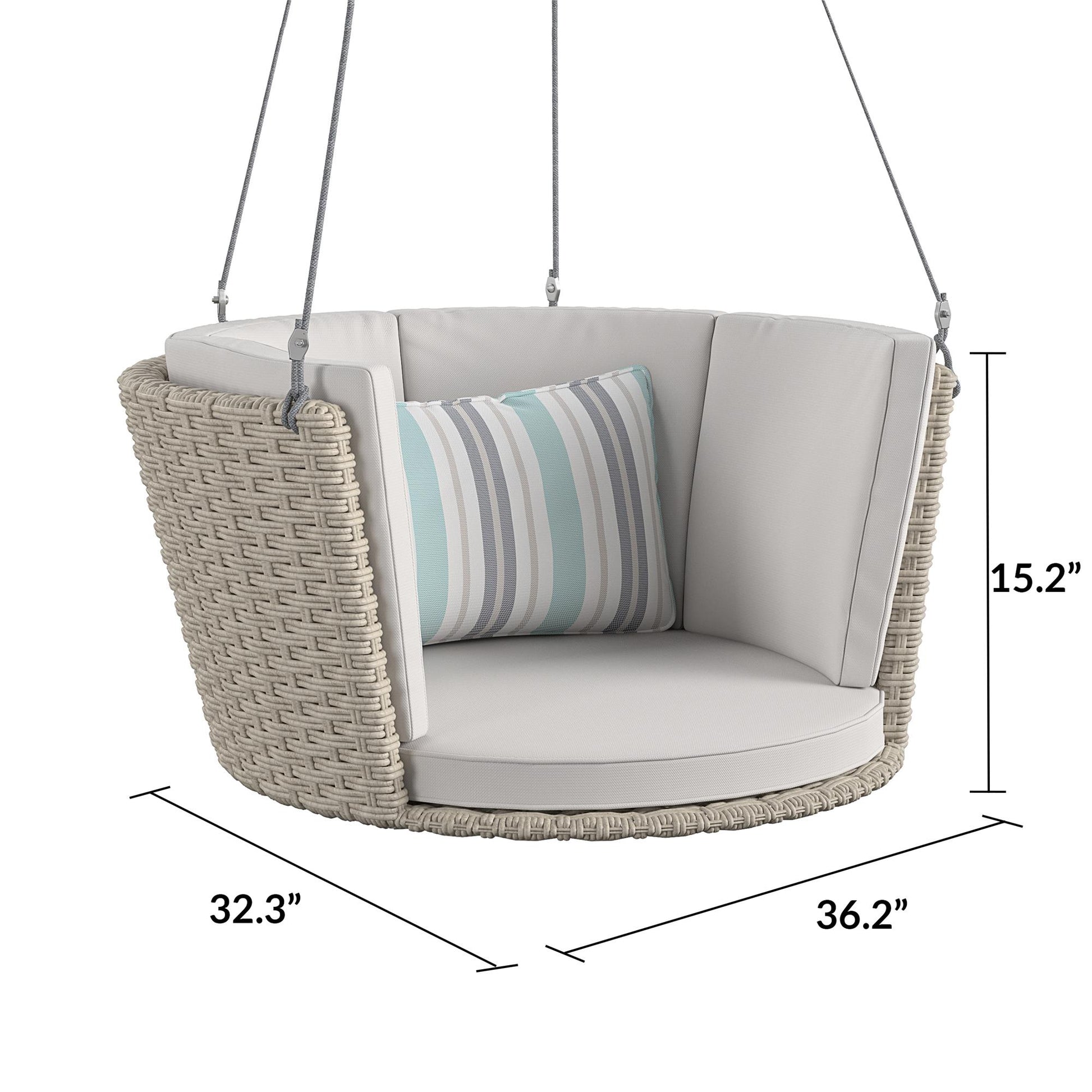 Sally Patio Swing - Grey - Standard Swing