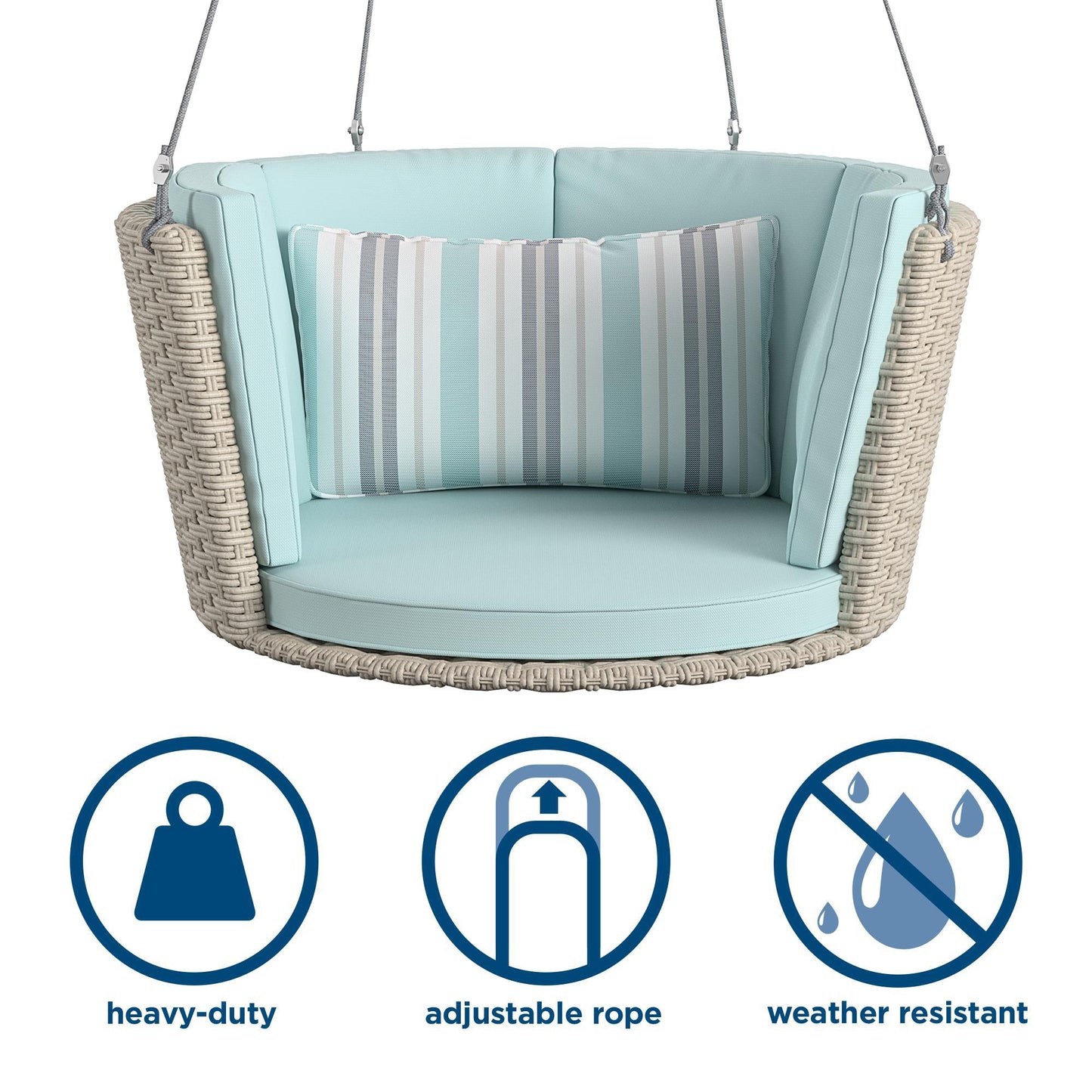 Sally Patio Swing - Aqua Haze - Standard Swing