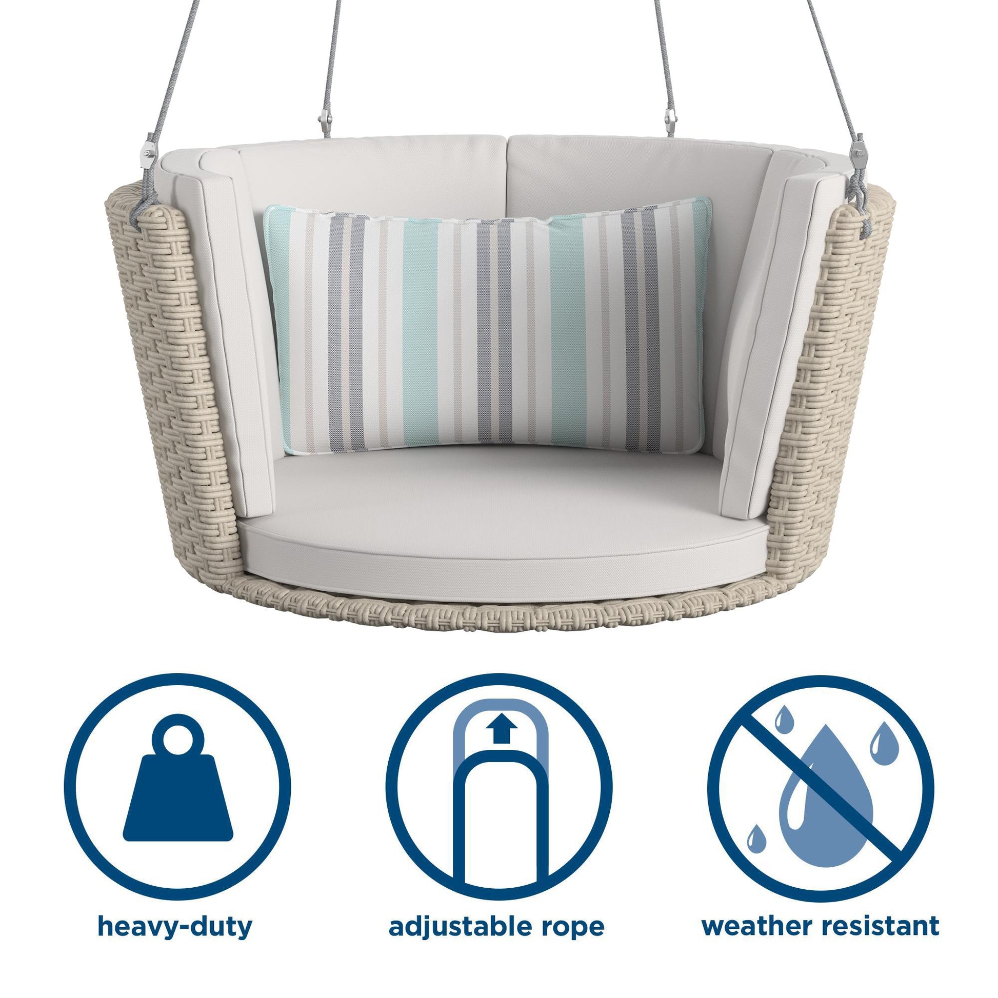 Sally Patio Swing - Grey - Standard Swing